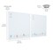 Magnetic Dry-Erase Glass Board with Magnets, 17.5in x 17.5in, Wall-Mounted Whiteboard, 2-Pack
